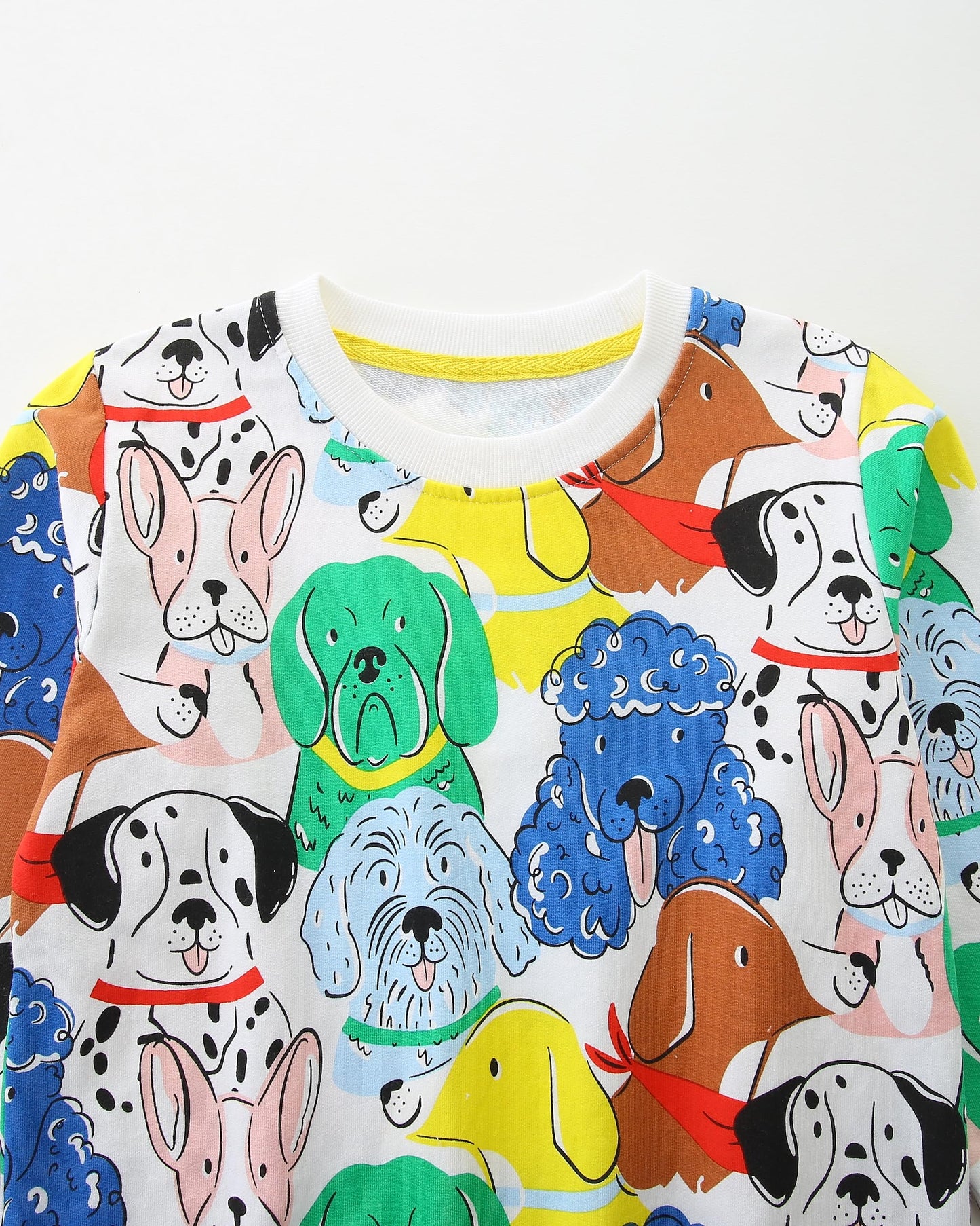 Girls Dog Sweater Long Sleeve Crewneck Cotton Animal Shirt Tops Toddler Fall Winter Outfits Kids Boys Puppy Sweatshirt 6T