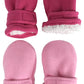 N'Ice Caps Little Kids And Baby Easy-On Sherpa Lined Fleece Mittens - 2 Pair Pack (Pink/Fuchsia Pack - Infant No Thumbs, 6-18 Mo