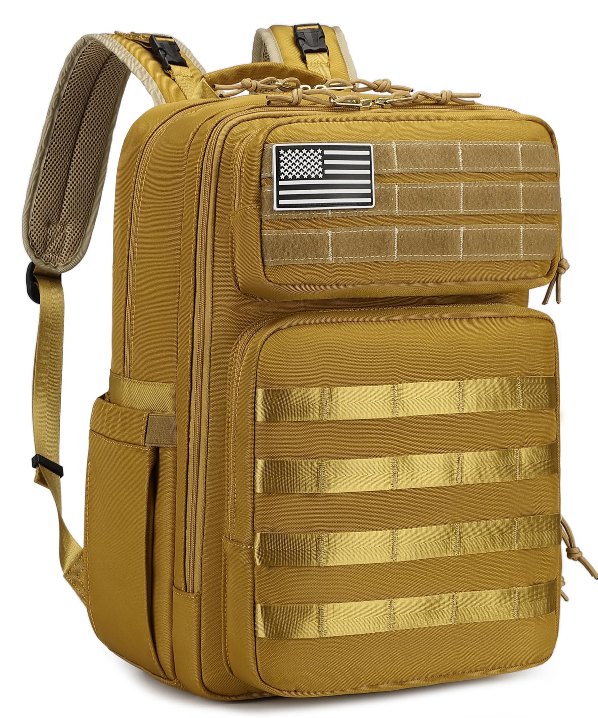 LORADI Large Dad Diaper Bag Backpack, Tactical Style, Brown