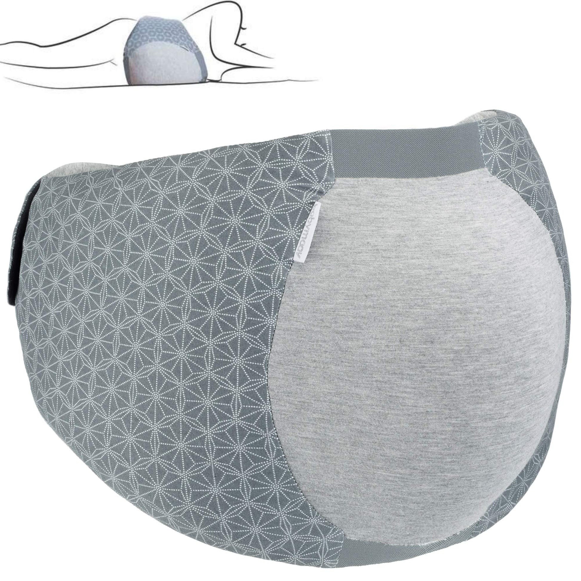 Babymoov Dream Belt Sleep Aid, Maternity Sleep Support & Wedge for Ultimate Comfort during Pregnancy, Small / Medium, Grey