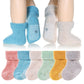 Eyean Baby Wool Grip Sock Soft Winter Warm Thick Non Slip Toddler Boy Girls Crew Socks For Children 6 Pairs (Solid Color-A, 0-12