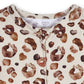 Gerber Unisex Baby Buttery Soft Short Sleeve Romper With Viscose Made From Eucalyptus, Leopard, 0-3 Months