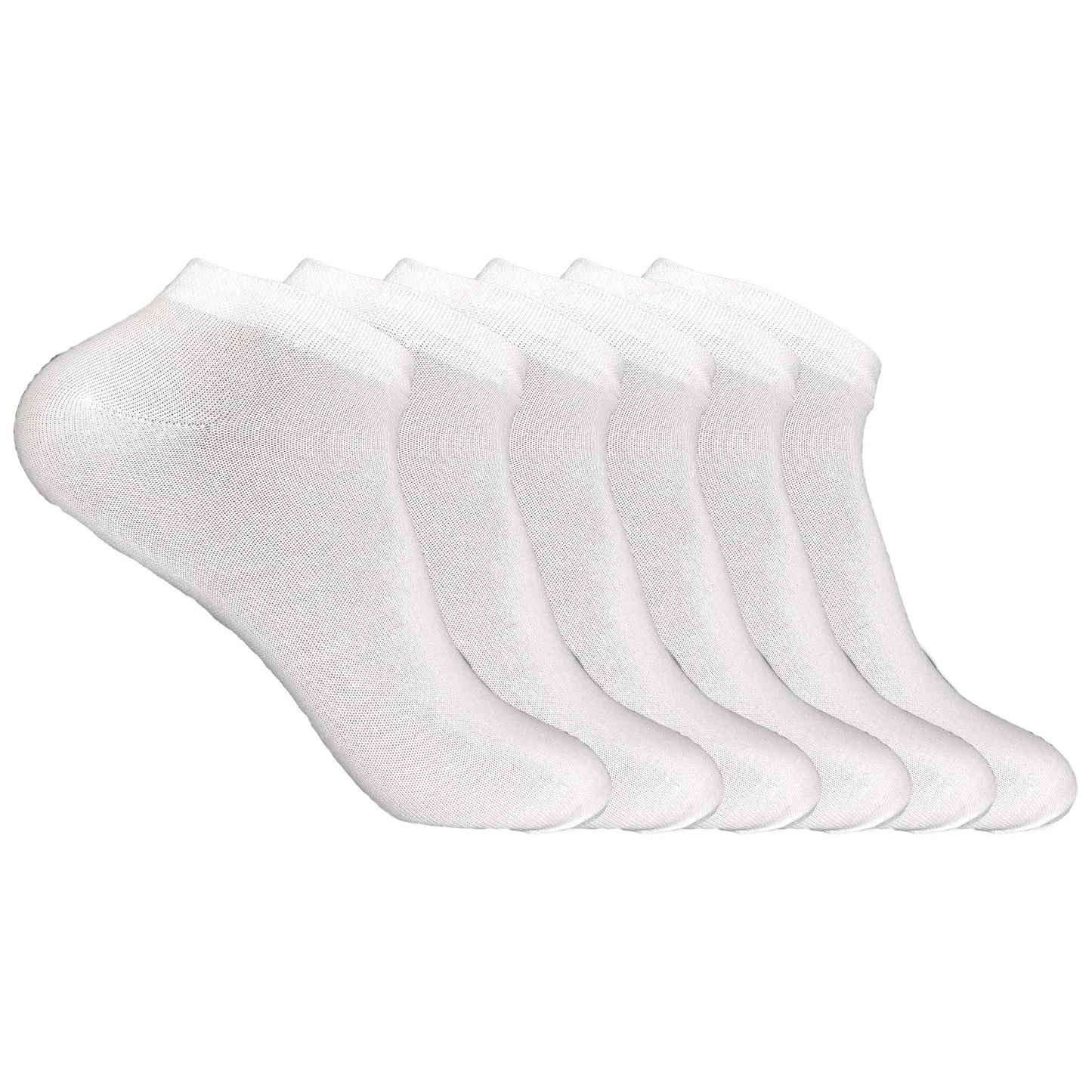 Kaneekshi MenS Solid Cotton Ankle Socks (Pack Of 6 Pairs)