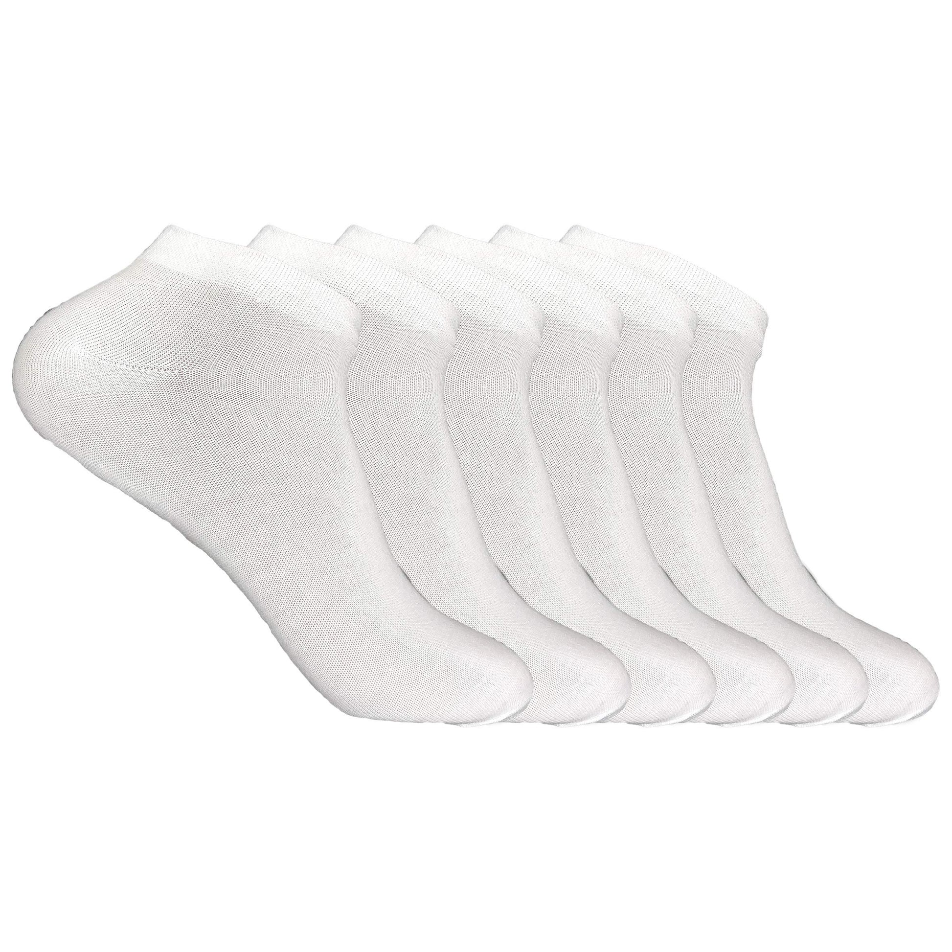 Kaneekshi MenS Solid Cotton Ankle Socks (Pack Of 6 Pairs)