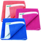Bumpers AntiPiling Quick Dry & Absorbent Sheet Polycotton Baby Bed Protecting Waterproof Mat (Royal Blue, Rani Pink, Salmon Ros
