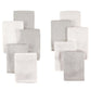 Little Treasure Unisex Baby Rayon From Bamboo Luxurious Washcloths, Gray White, One Size