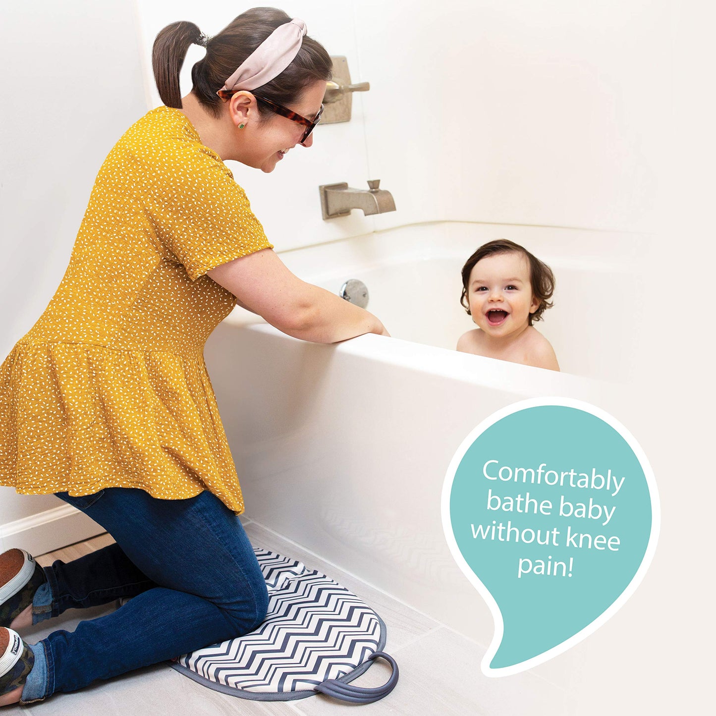 Dr. Talbot'S Folding Bath Kneeler Rest Pad For Parents, Water Resistant