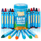 Honeysticks Jumbo Bath Crayons Non Toxic (16 Pack) for Toddlers 1-3 and Kids 4-8, Natural Beeswax Crayons, Food-Grade Colors, Fr