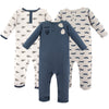 Hudson Baby Unisex Baby Cotton Coveralls, Wingman, 3-6 Months
