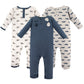Hudson Baby Unisex Baby Cotton Coveralls, Wingman, 9-12 Months