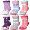 Eocom 6 Pairs Children'S Winter Warm Wool Animal Crew Socks Kids Boys Girls Socks (Unicorn C, 8-12 Years)