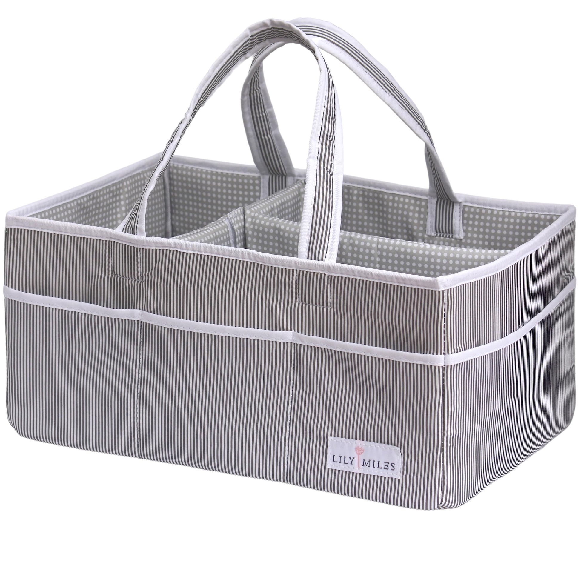 Lily Miles Baby Diaper Caddy Organizer - Baby Shower Basket For Newborn Boys Or Girls - Nursery Must Haves For New Mom - Baby Re