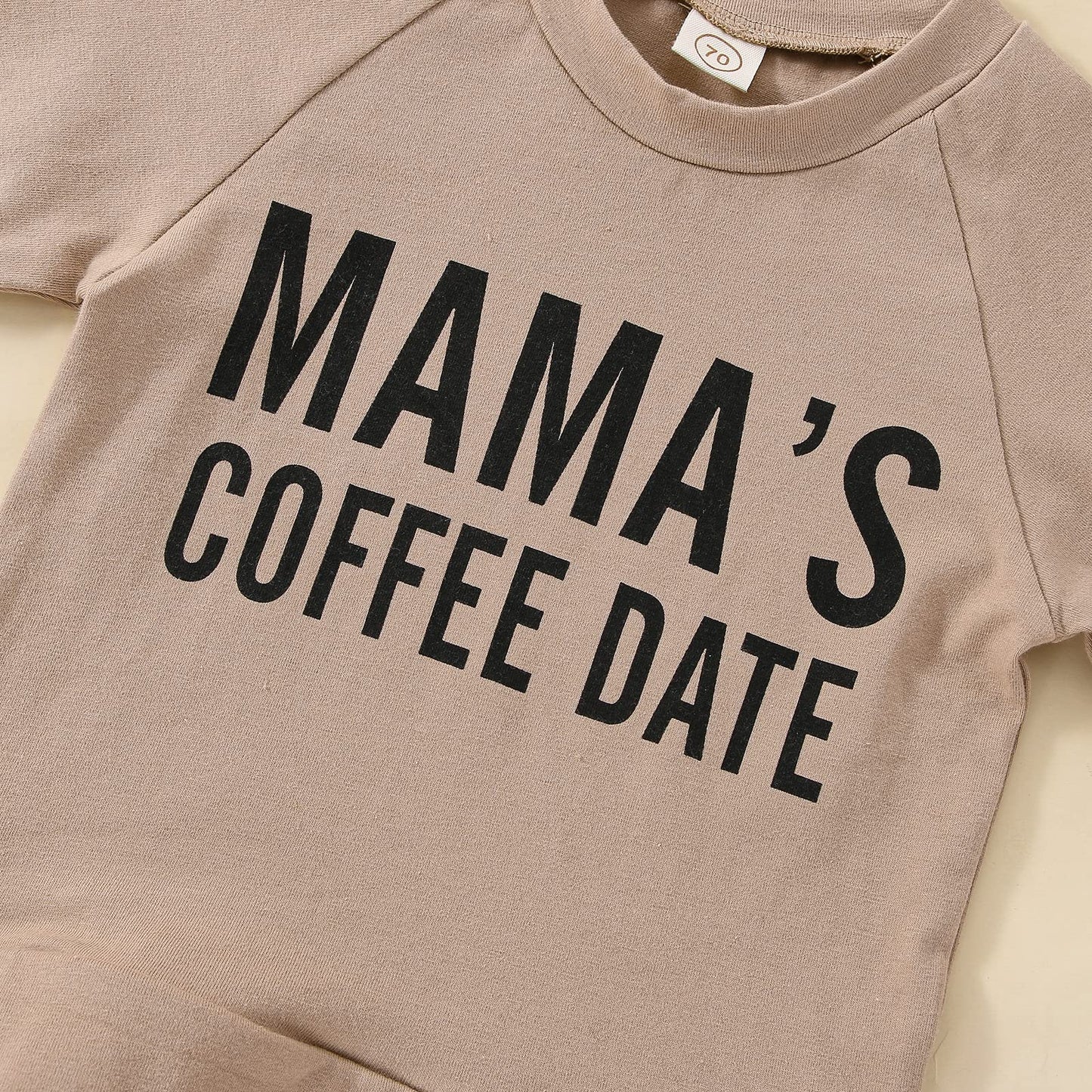 Sasaerucure Kids Toddler Baby Boy Fall Winter Outfits Long Sleeve Shirts Letter Sweatshirt With Pants 2Pcs Clothes Set (Camel, 2