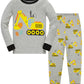 Popshion Boy Easter Outfit Long Sleeve Cotton Excavator Pjs Toddler 2 Piece Summer Clothes Set Kids Easter Pajamas 3T