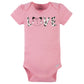 Gerber Baby Girl'S 8-Pack Short Sleeve Onesies Bodysuits, Leopard Pink, 12 Months