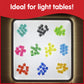 edxeducation Translucent Linking Cubes - Construction Toy for Early Math - Set of 100 - 0.8 Inch - Light Table Toy - Elementary