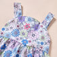 Baby Girl Dress Summer Outfits Baby Clothes For Girls 1 Year Old Boho Halter Sleeveless Dresses Purple Floral Sundress 12-18 Mon