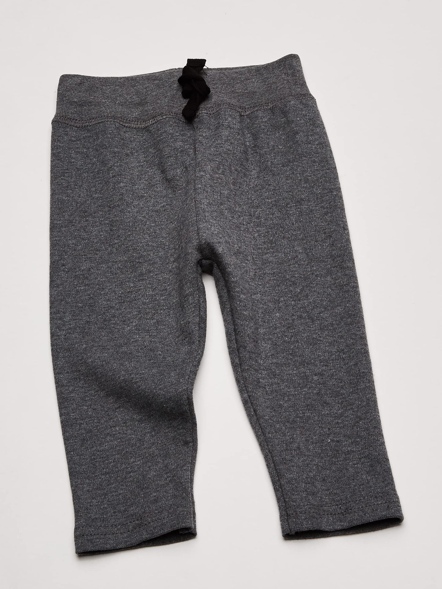 Hudson Baby Unisex Baby Cotton Pants and Leggings Black Gray, 3-6 Months