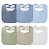 Kewlife gift Muslin Baby Bibs 6-Pack Baby Drool Bandana Bibs for Baby Girls Boys Infant Newborn Toddler Drooling and Teething (M