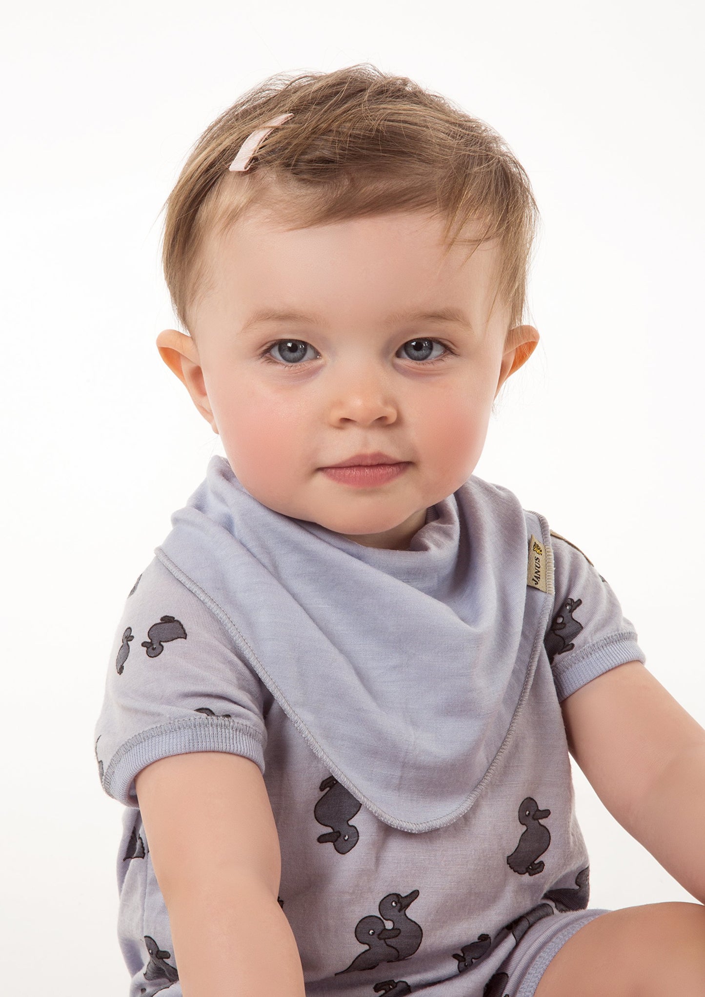 Janus 100% Merino Wool Baby Romper Short Sleeve Machine Washable Made In Norway (60 (4-6 Months), Blue)