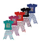Kiddos Girls Pyjama Set (Pack of 5)  Assorted Colours, 78 Y, Cartoon Pattern, Casual, All Seasons
