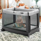 Chicco Lullaby Portable Playard, Infant Bassinet and Changer, Toddler Playard, Portable Crib, Travel Friendly | Calla/Grey