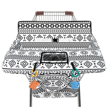 Shopping Cart Cover For Baby,2-In-1 High Chair Cover Soft,Portable, And Machine Washable,Comfortable Cotton Seat Pad With Safety