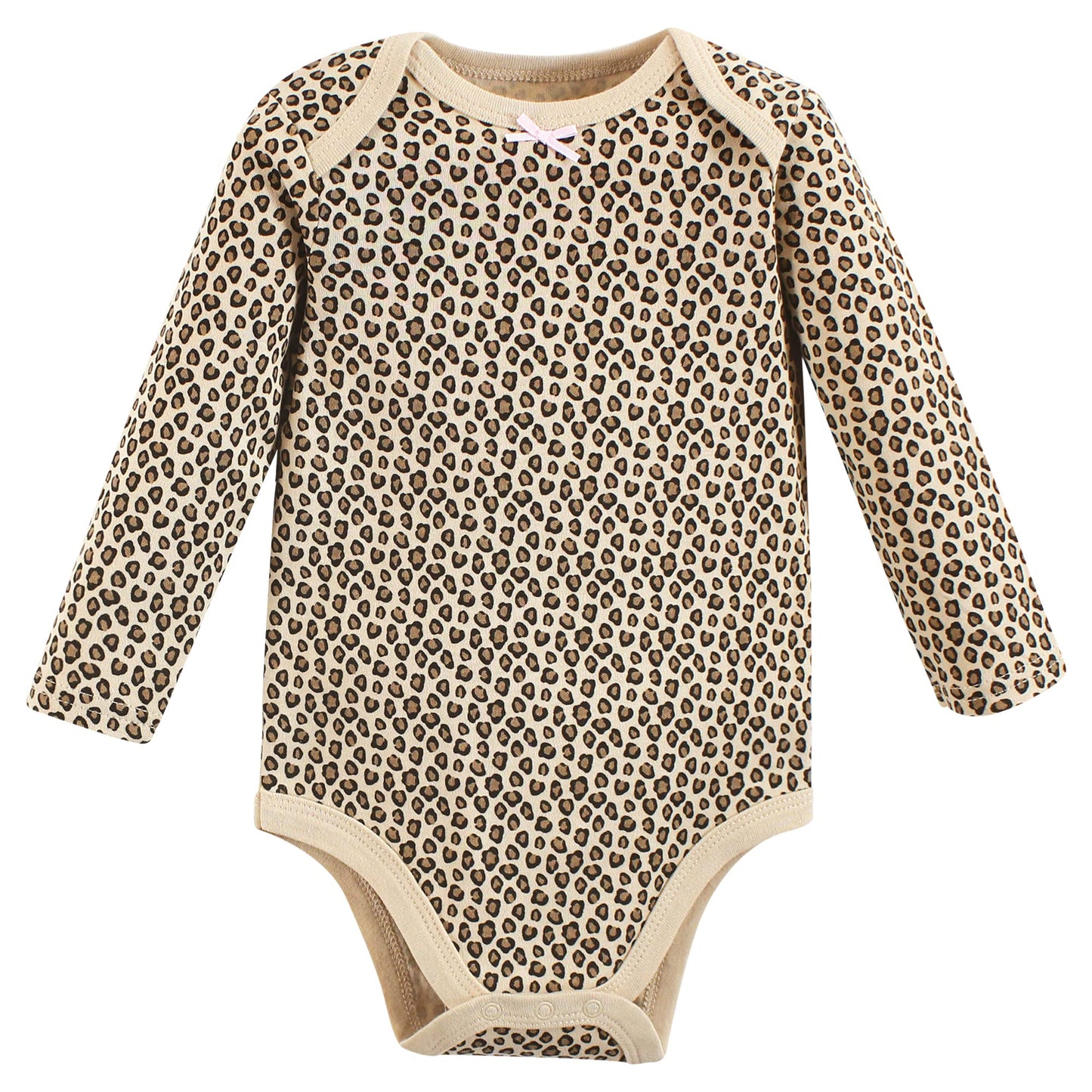 Hudson Baby Unisex Baby Cotton Long-Sleeve Bodysuits, Leopard Mamas Mini, 9-12 Months