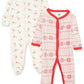Hudson Baby Baby Girls Cotton Coverall, Reindeer, 0-3 Months Us