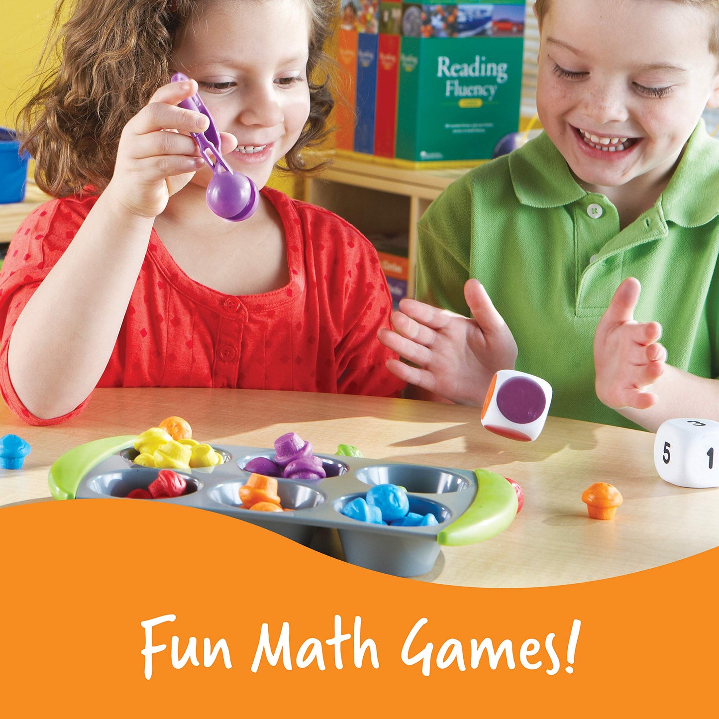 Learning Resources Mini Muffin Match Math Activity Set - 76 Pieces, Ages 3+ Counting Games for Kids, Preschool Learning Toys, Ho