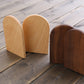 Japanese Style Simple Wooden Book Stand Creative Black Walnut Wood Thickened Bookshelf Bookend Student's Solid Wood Bookend Logo