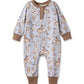 Wild Wrangler/Blue Western Bamboo Henley Cowboy Romper