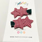 Gingham Stars Hair Clips