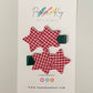 Gingham Stars Hair Clips