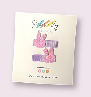 Sparkling Bunny Hair Clips