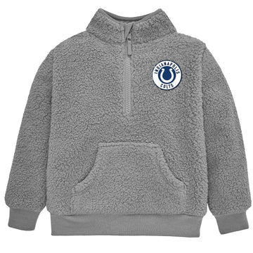 Gerber Unisex Baby Nfl Sherpa Mock Neck Pull Over Sweatshirt, Team Color, 5T