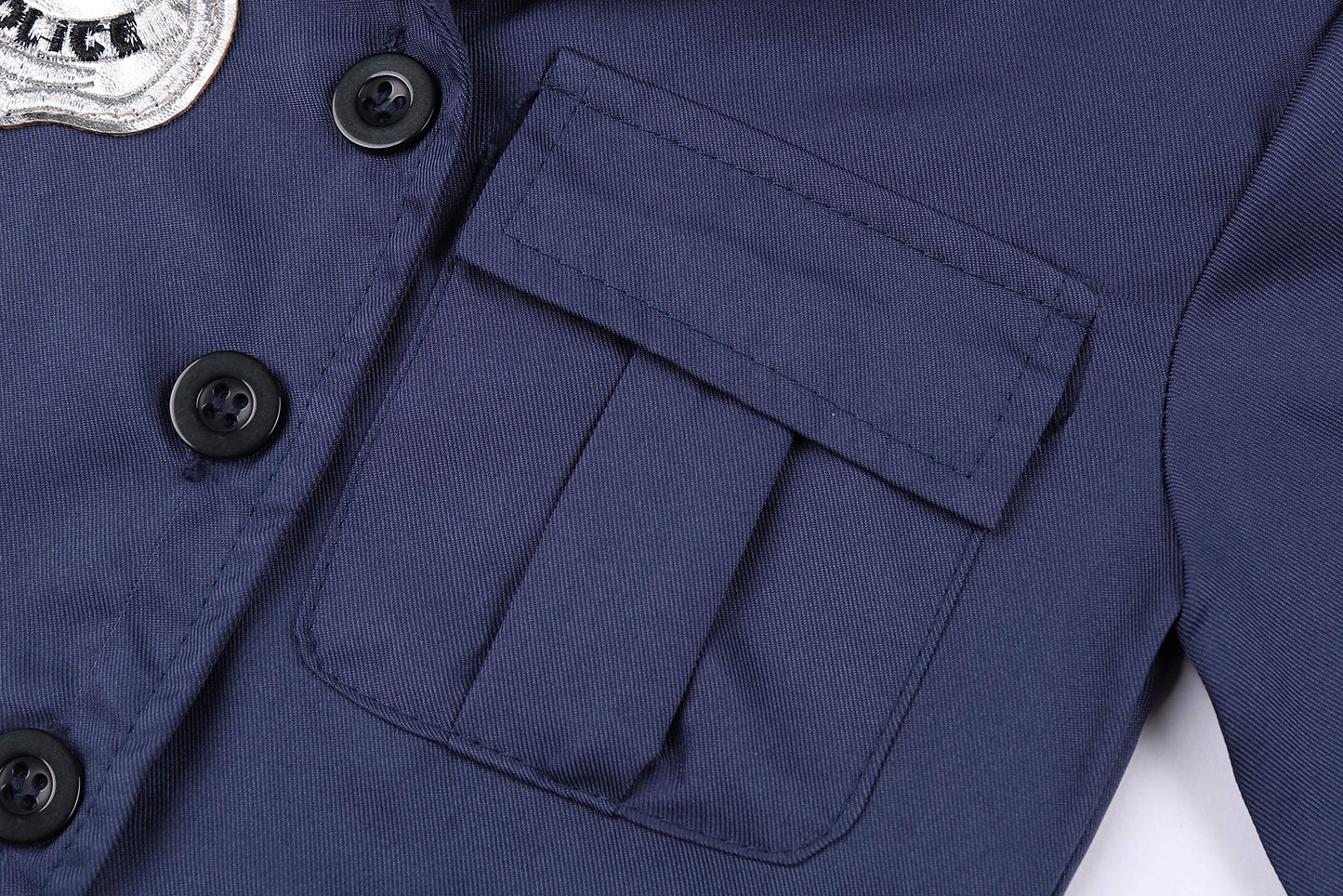 Getyothtop Girls Police Officer Costume Halloween Cosplay Costume (9-10 Years), Blue