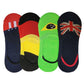 Queery Men Cotton No Show Invisible Loafer Socks Pack Of 4 D5