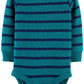 Simple Joys By Carter'S Unisex Babies' Long-Sleeve Thermal Bodysuits, Pack Of 4, Blue Heather/Grey Heather/Stripe, 3-6 Months