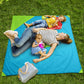 Munchkin Brica Go Play Portable Baby Travel Playmat, 58    X 58   , Blue/Green , 2 Piece Set