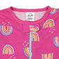 Gerber Baby Girls' 2-Pack Footed Pajamas, Rainbows Pink, 9 Months