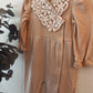 Baby Lace Detail Footed Romper | Long Sleeve Neutral One-Piece