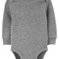 Simple Joys By Carter'S Unisex Babies' Long-Sleeve Thermal Bodysuits, Pack Of 4, Beige/Dark Grey/Grey/Ivory, Preemie