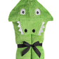 Yikes Twins Hooded Baby Towel for Kids 2-8 | Large 100% Cotton Baby Towel for Boys or Girls | Unisex Cute Alligator Bath Towels 