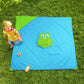 Munchkin Brica Go Play Portable Baby Travel Playmat, 58    X 58   , Blue/Green , 2 Piece Set