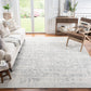 Safavieh Madison Collection 67 X 92 Silver  Ivory Mad603G Oriental Snowflake Medallion Distressed Non-Shedding Living Room Bedro