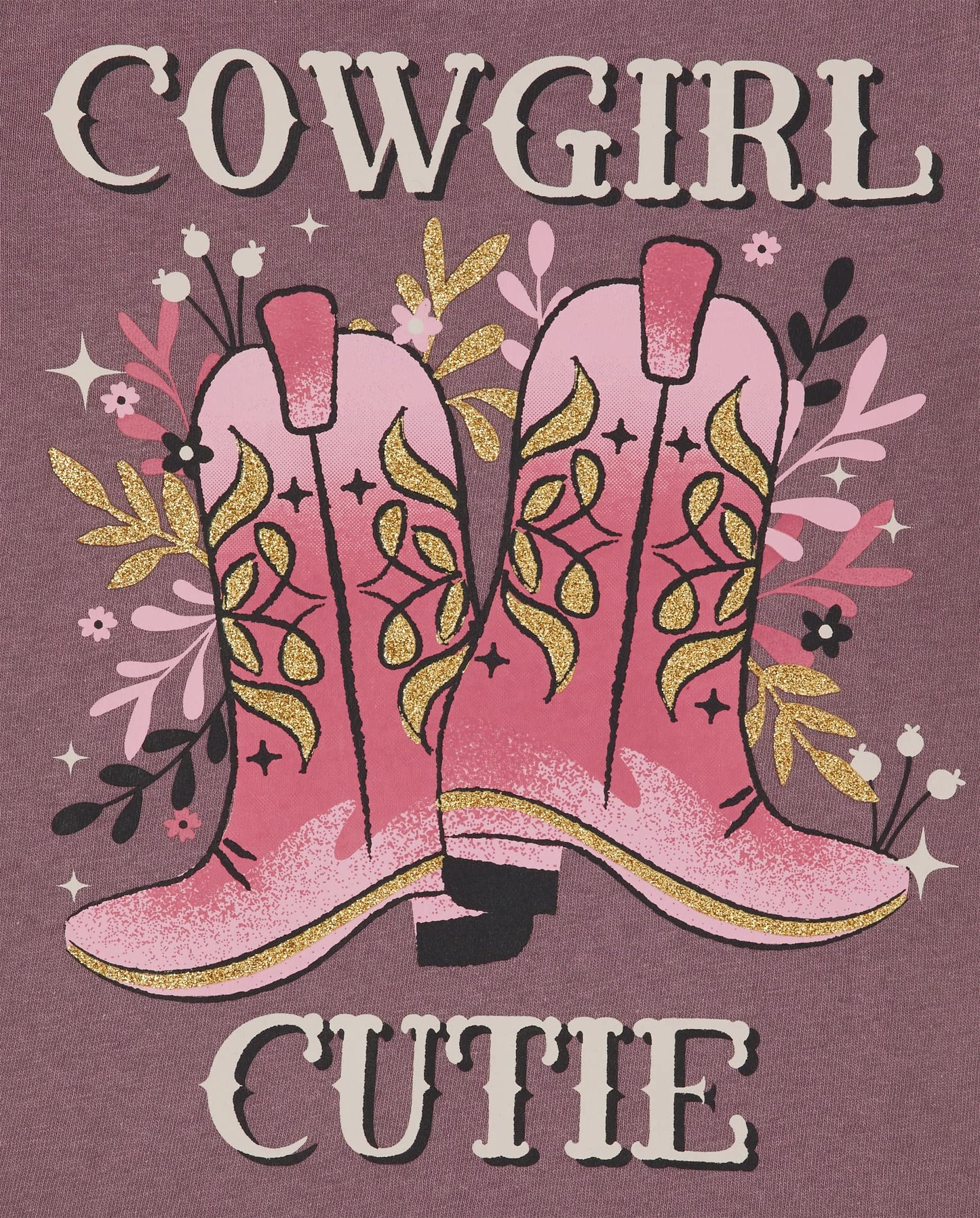 The Children'S Place Girls And Toddler Long Sleeve Graphic T-Shirt 2-Pack T Shirt, Cowgirl Cutie/Cowgirl Horse, 4T Us