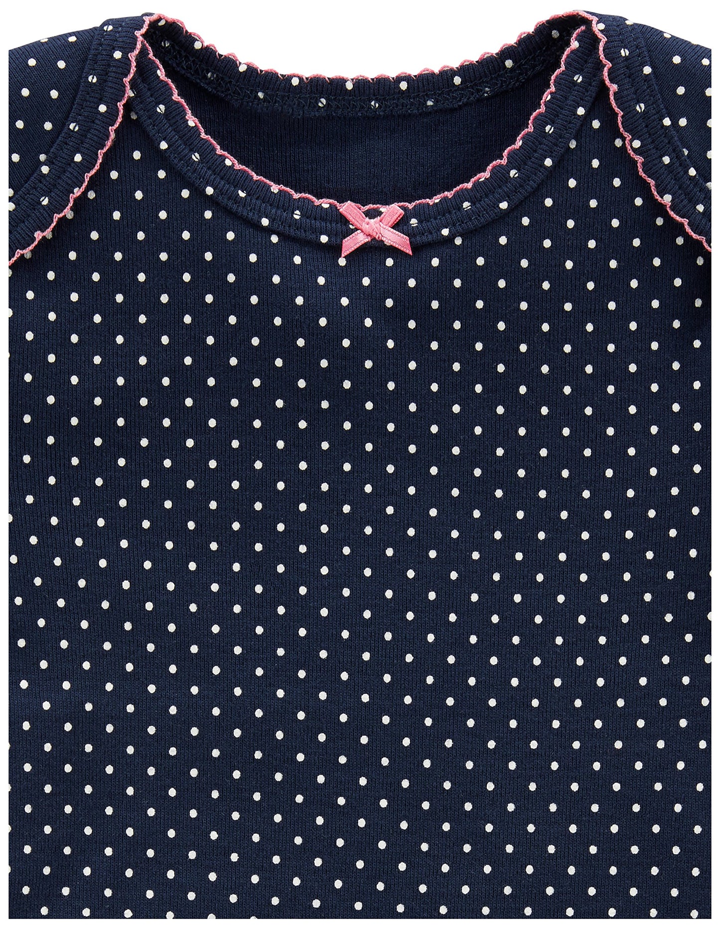 Simple Joys By Carter'S Baby Girls' 5-Pack Long-Sleeve Bodysuit, Mint Green/Navy Dots/Pink/Butterflies/Floral, 6-9 Months