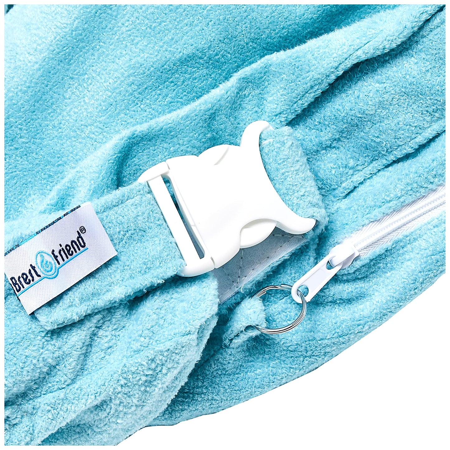 My Brest Friend Deluxe Nursing Pillow Slipcover Sleeve | Great For Breastfeeding Moms | Pillow Not Included, Aqua
