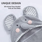 Tbezy Baby Hooded Towel With Unique Animal Design Ultra Soft Thick Cotton Bath Towel For Newborn (Hippo)